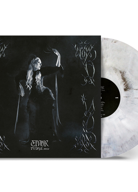 the album cover for Eivor - Tungl [Indie Exclusive White / Black Marbled]