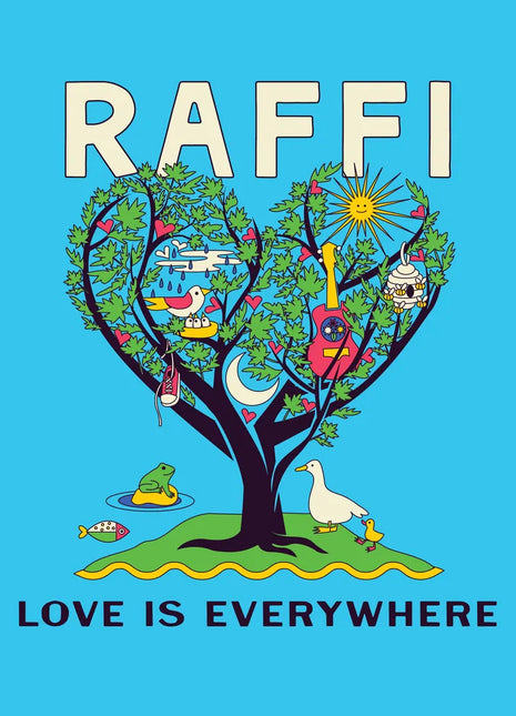 the album cover for Raffi - Love Is Everywhere
