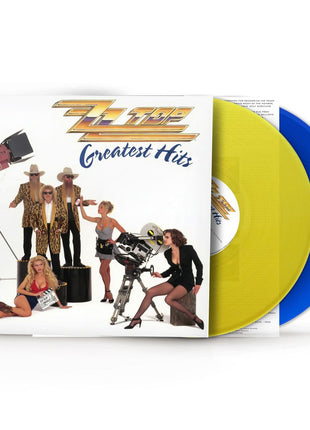 the album cover for ZZ Top - Greatest Hits [Rocktober 2026, Brick & Mortar Exclusive]