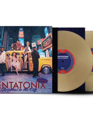 the album cover for Pentatonix - Christmas in the City - Deluxe [Vintage Gold]