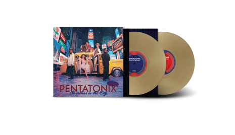 the album cover for Pentatonix - Christmas in the City - Deluxe [Vintage Gold]