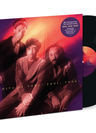 the album cover for Tony! Toni! Toné! - The Hits of Tony! Toni! Toné!