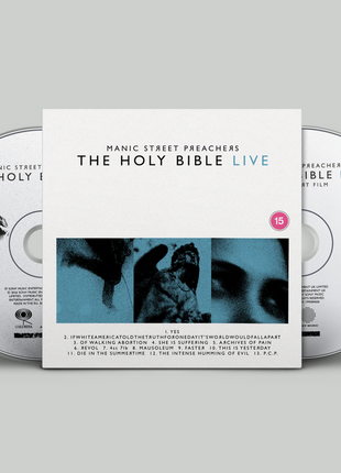 the album cover for Manic Street Preachers - The Holy Bible Live 2026