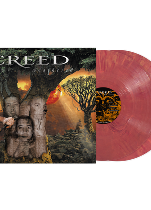 the album cover for Creed - Weathered - Deluxe 25th Anniversary Edition [Indie Exclusive Vinyl Voice Nebula Color]