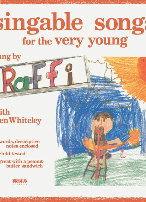the album cover for Raffi - Singable Songs For The Very Young - 50th Anniversary Edition [Eco-Friendly Orange Blend]
