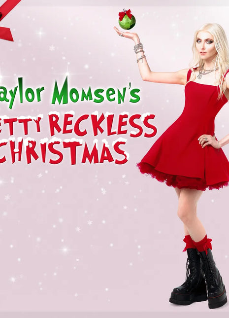 the album cover for The Pretty Reckless - Taylor Momsen's Pretty Reckless Christmas (EP) [Indie Exclusive Fig Cream]