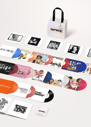 the album cover for Spice Girls - The Singles Collection [7" Box Set]