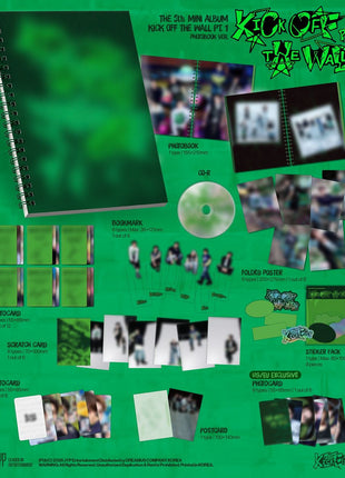 the album cover for Kickflip - KICK OFF THE WALL PT.1 [PHOTOBOOK Ver.]