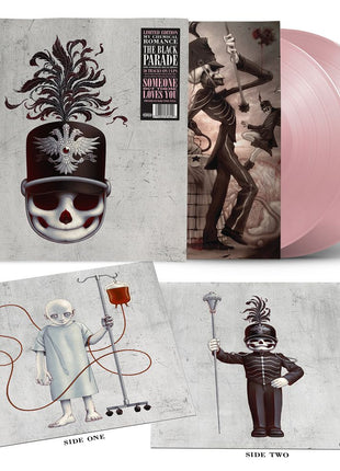 the album cover for My Chemical Romance - The Black Parade - 20th Anniversary [Indie Exclusive Baby Pink Deluxe Edition]