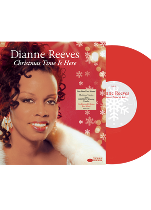the album cover for Dianne Reeves - Christmas Time Is Here [Red LP]