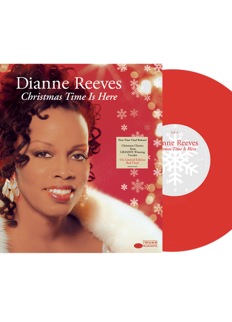 the album cover for Dianne Reeves - Christmas Time Is Here [Red LP]