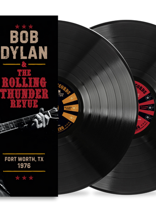 the album cover for Bob Dylan - The Rolling Thunder Revue 1976 (Fort Worth Texas, May 16th) [3 LP]
