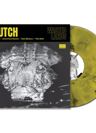 the album cover for Clutch - WASTED LANDS [Indie Exclusive Yellow Black Marble]