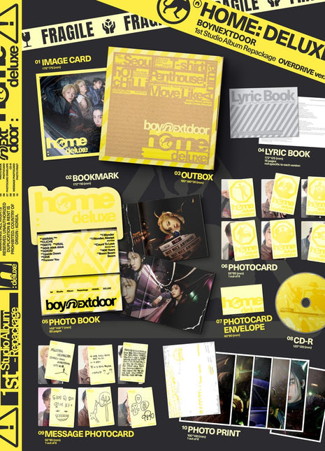 the album cover for BOYNEXTDOOR - HOME: DELUXE [OVERDRIVE Ver.]