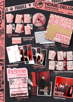 the album cover for BOYNEXTDOOR - HOME: DELUXE [SPARK Ver.]