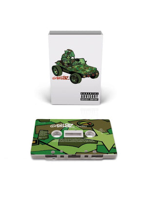 the album cover for Gorillaz - Gorillaz - Brick & Mortar Exclusive [White Cassette with Camouflage Print]