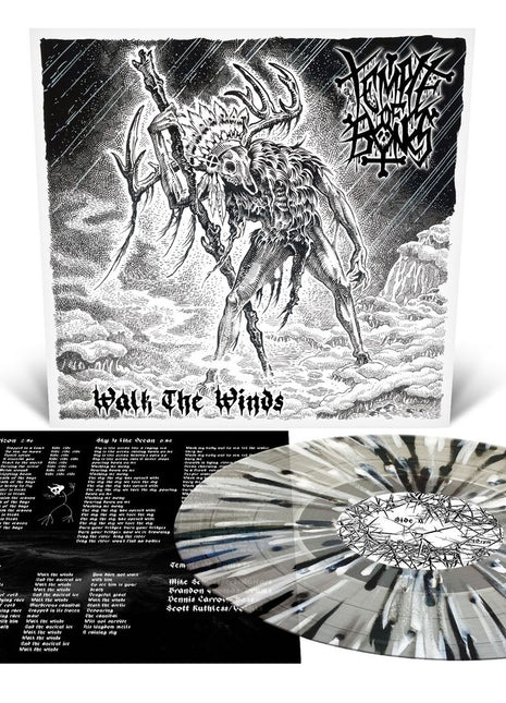 the album cover for Temple of Bones - Walk the Winds [Milky Clear with Splatter]