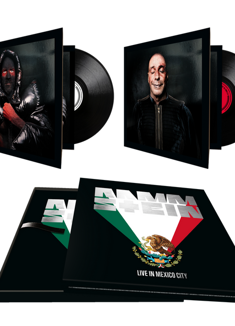 the album cover for Rammstein - LIVE IN MEXICO CITY [180g 4 LP 45RPM]