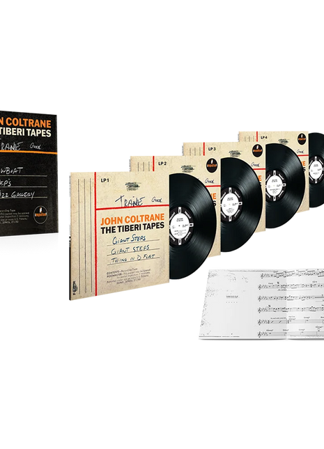 the album cover for John Coltrane - The Tiberi Tapes [4LP Box]