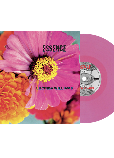 the album cover for Lucinda Williams - Essence - 25th Anniversary [Pink]