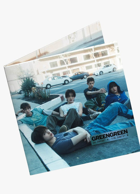 the album cover for Cortis - GREENGREEN_playextended [STREET ver.]