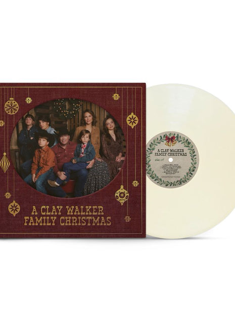 the album cover for Clay Walker - A Clay Walker Family Christmas [Cream]