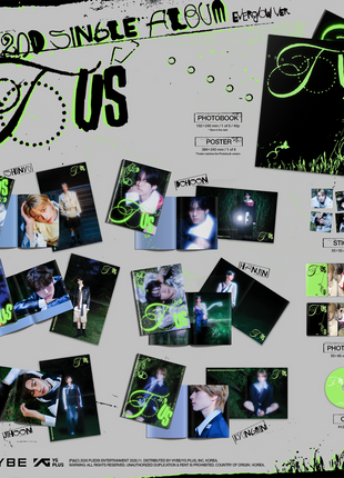 the album cover for TWS - TWS 2nd Single Album 'TO US' [Everglow Ver.]