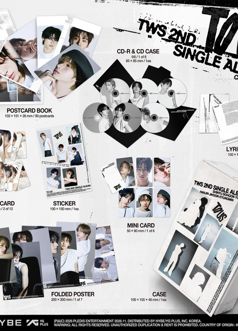 the album cover for TWS - TWS 2nd Single Album 'TO US' [Closer Ver.]