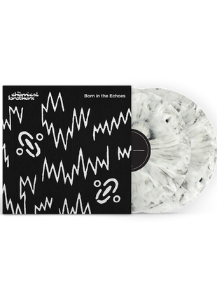 the album cover for The Chemical Brothers - Born In The Echoes - [180g White Marble 2 LP]