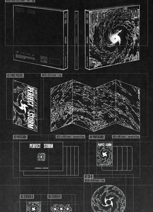 the album cover for TOMORROW X TOGETHER - Perfect Storm [Eye Of The Storm Ver.]
