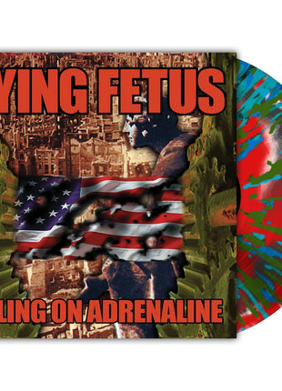 the album cover for Dying Fetus - Killing On Adrenaline - [3 Color Merge with Splatter]