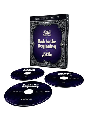 the album cover for Ozzy Osbourne & Black Sabbath - Back to the Beginning [CD/Blu-ray/4K UHD]