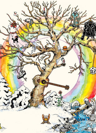 the album cover for North Americans - Long Cool World [Indie Exclusive Limited Edition Cream LP]