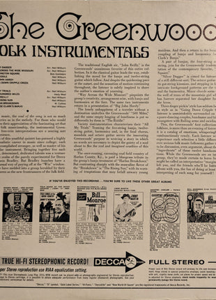 The Greenwoods : Folk Instrumentals (LP, Album)