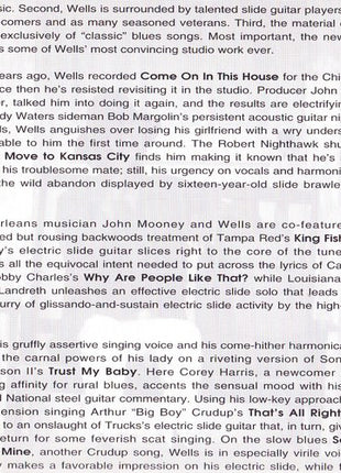 Junior Wells : Come On In This House (CD, Album)