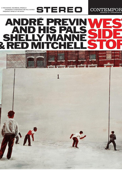 the album cover for André Previn and His Pals Shelly Manne & Red Mitchell - West Side Story [Contemporary Records Acoustic Sounds Series] [LP]