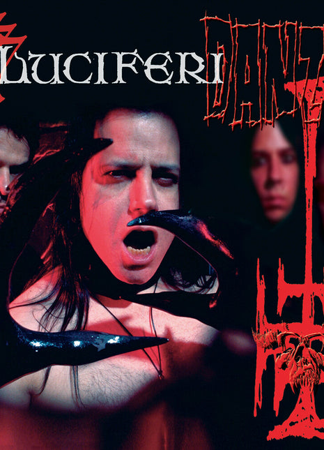 the album cover for Danzig - 777: I Luciferi - Black/White/Red Split Splatter