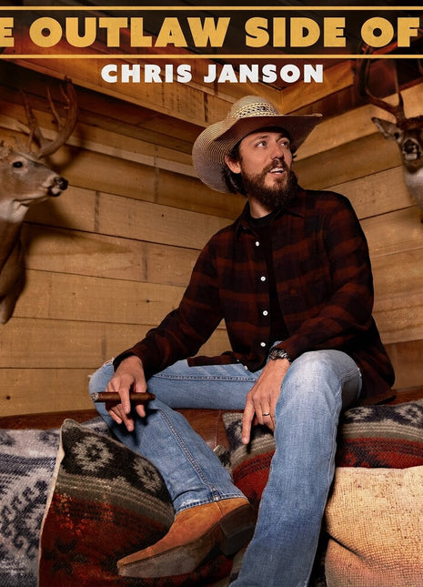 the album cover for Chris Janson - The Outlaw Side Of Me