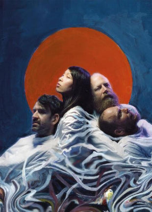 the album cover for Little Dragon - Slugs of Love [Indie Exclusive Limited Edition Orange, Black & Blue Splatter LP]