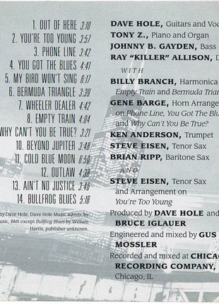 Dave Hole : Ticket To Chicago (CD, Album)