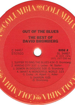 David Bromberg : Out Of The Blues: The Best Of David Bromberg (LP, Comp)