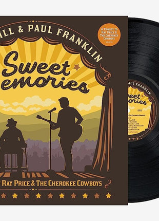 the album cover for Vince Gill and Paul Franklin - Sweet Memories (The Music of Ray Price & The Cherokee Cowboys) [LP]