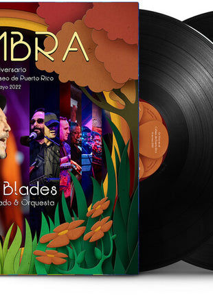 the album cover for Ruben Blades  / Delgado,Roberto & Orquesta - Siembra: 45 Aniversario - En Vivo En El (Gate)