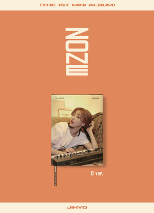 the album cover for JIHYO (TWICE) - ZONE [O Ver.]