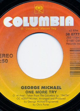 George Michael : One More Try (7", Single, Styrene, Car)