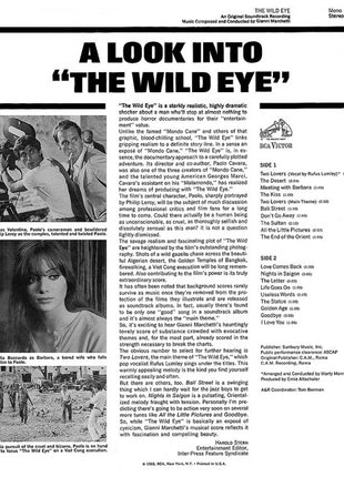 Gianni Marchetti : The Wild Eye (Original Motion Picture Soundtrack) ‎ (LP, Album)