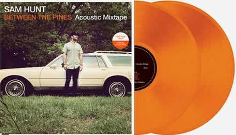 the album cover for Sam Hunt - Between The Pines (Acoustic Mixtape) [Limited Edition Orange 2LP]