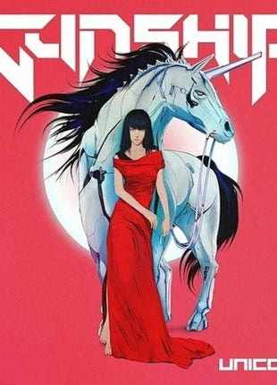 the album cover for Gunship - Unicorn [Indie Exclusive Limited Edition Blood & Chrome Edition 2 LP]