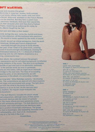 The Soft Machine* : The Soft Machine (LP, Album, Unc)