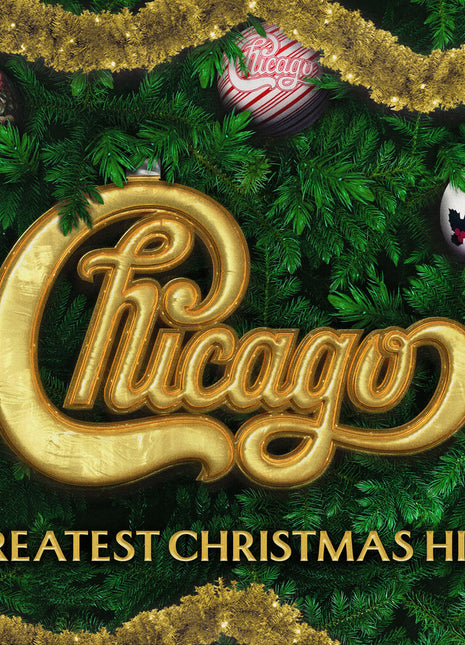 the album cover for Chicago - Greatest Christmas Hits [Colored Vinyl] (Red)
